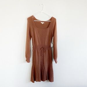 maiden knit dress elvin renaissance winter fairy Chelsea & Violet ginger woven S